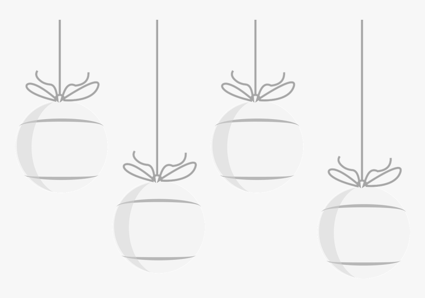 Christmas Decoration Balls Tree Free Photo - Christmas Decoration White Vector Png, Transparent Png