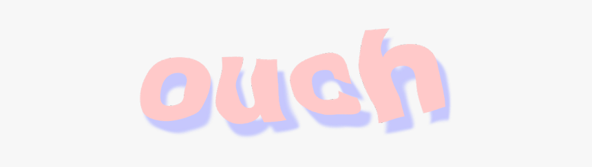 #ouch #words #babygirl #kawaii #cute #tumblr #png #overlay - Lilac, Transparent Png