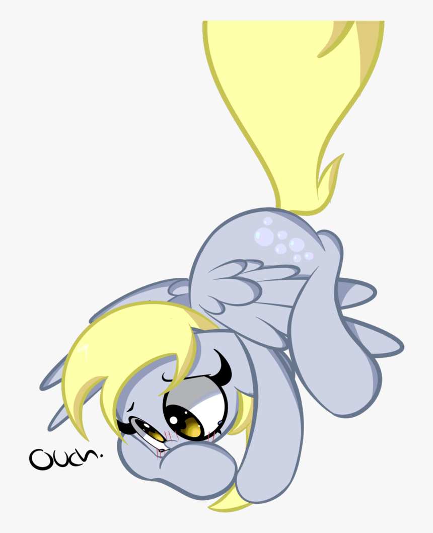 Turtlefarminguy, Blushing, Derpy Hooves, Flying, Looking - Cartoon, HD Png Download