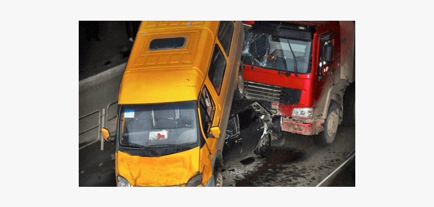 Truck Accident On The Road - Commercial Vehicle, HD Png Download