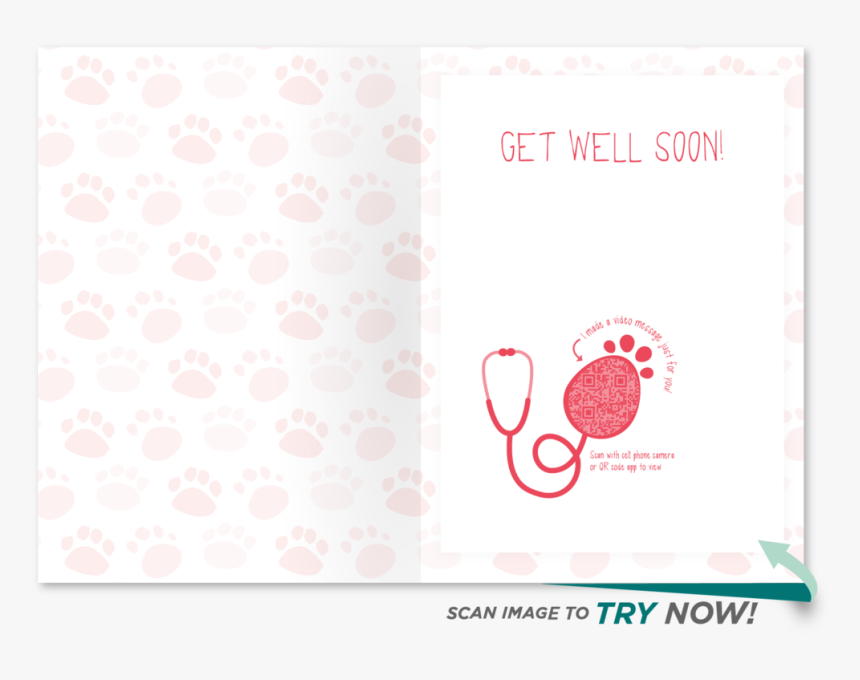 Me-ouch Get Well Soon Card - Paper, HD Png Download