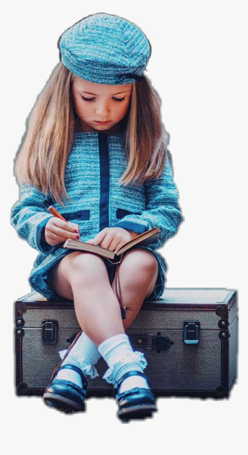 #kid #sitting #writing #child - Sitting, HD Png Download