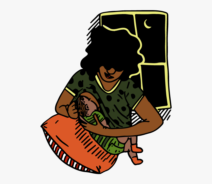 Breastfeeding 3 Web-transp - Cartoon, HD Png Download