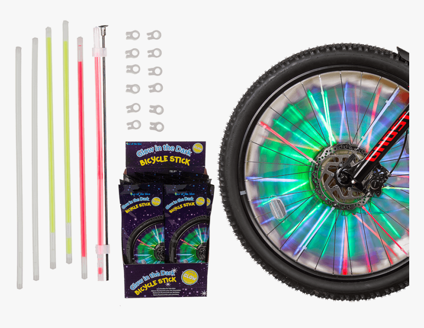 Glow In The Dark Bicycle Glow Stick, HD Png Download