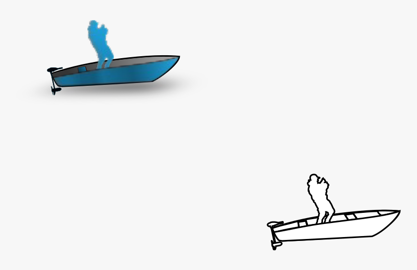This Free Icons Png Design Of Man In Boat Fishing , - Skiff, Transparent Png