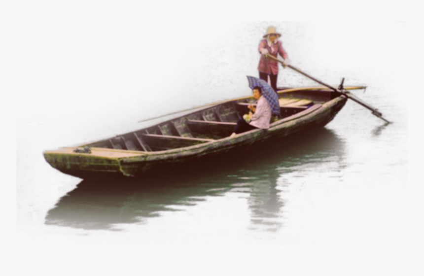 #boat #man #water #fishing - Fishing Boat Png, Transparent Png