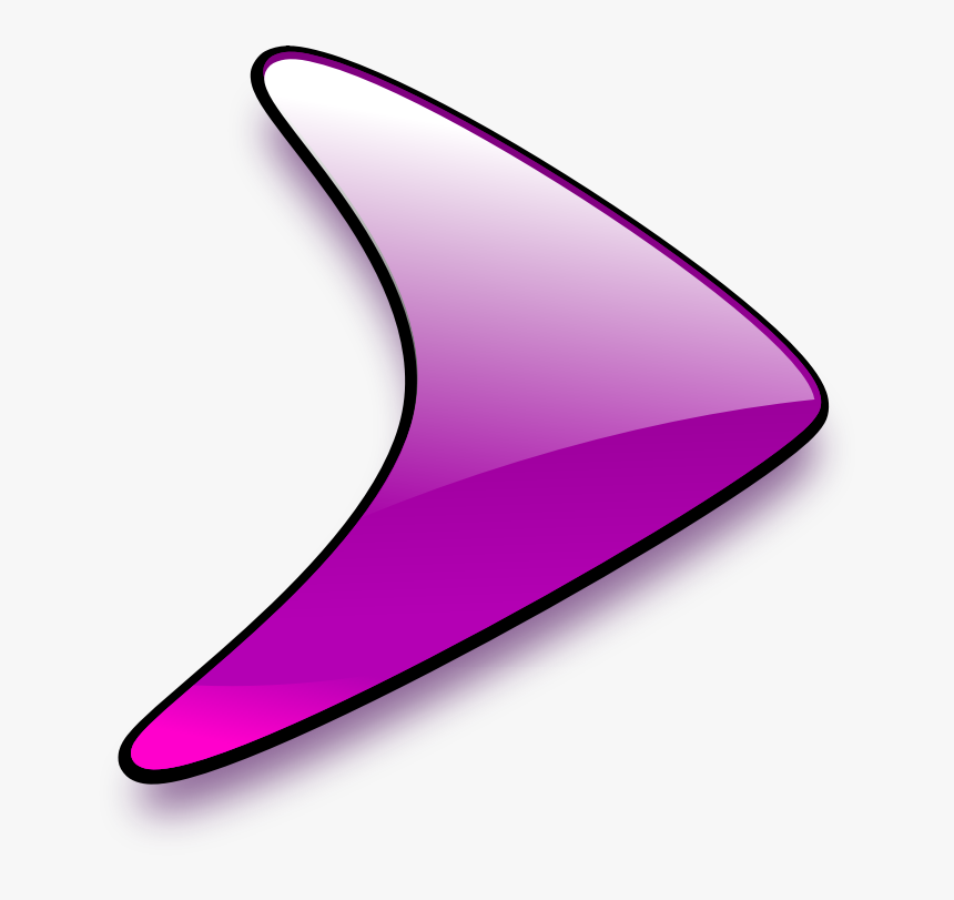 Glossy Right Arrow - Word Bullets Png, Transparent Png