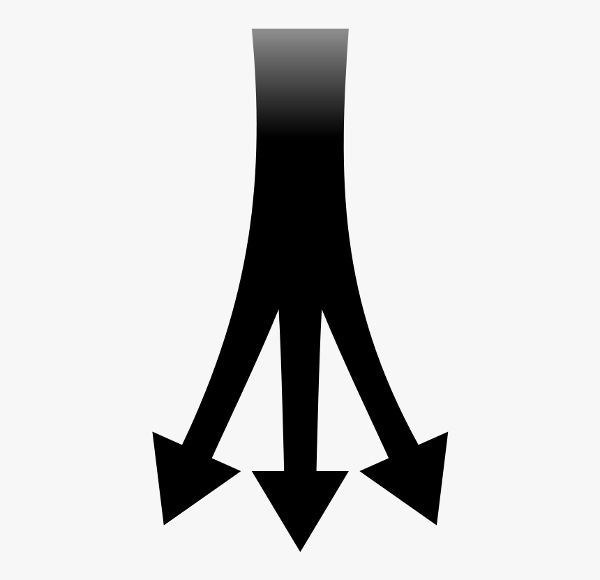 Clip Art Transprent Png - 3 Arrows Into One, Transparent Png