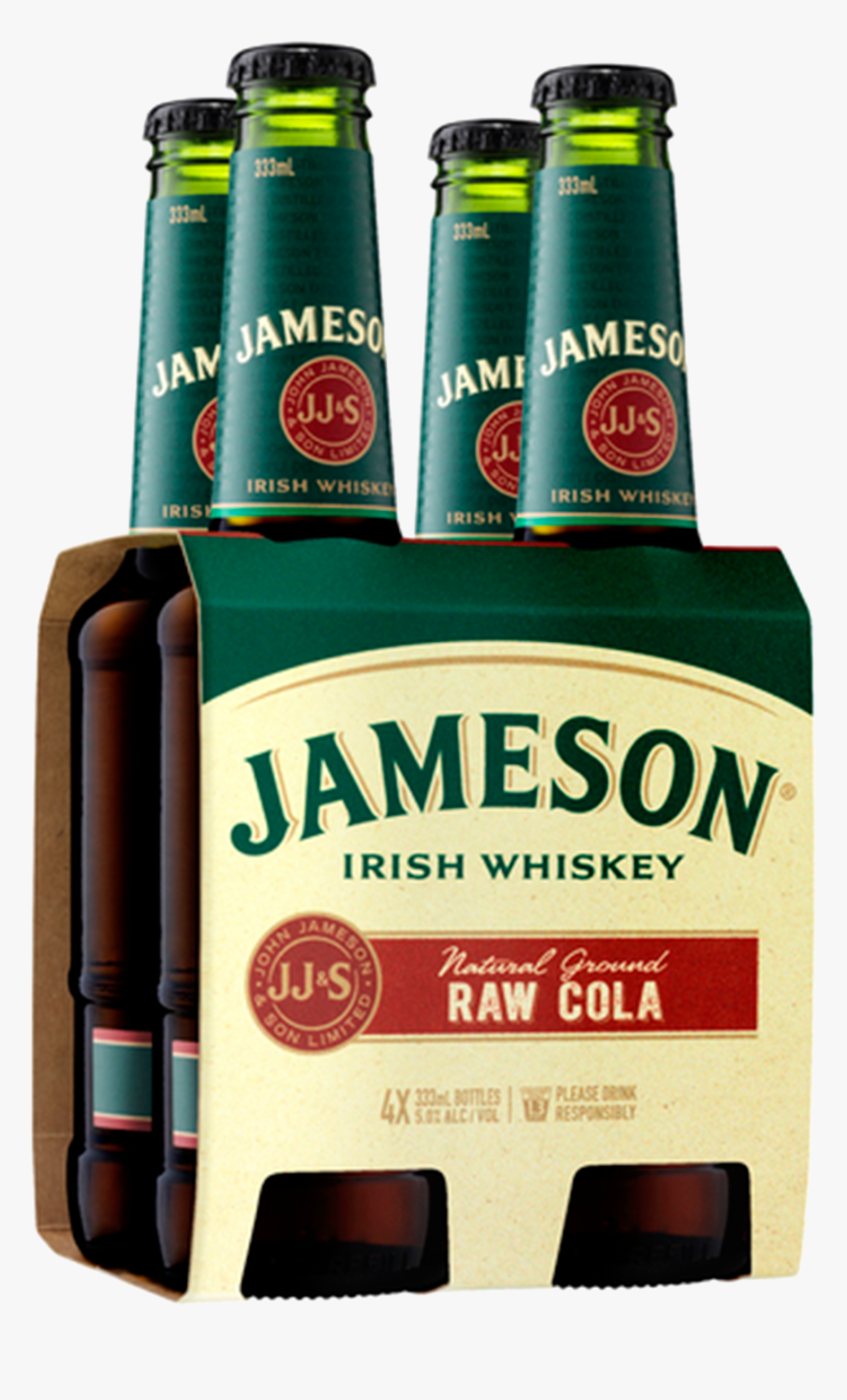 Jameson Irish Whiskey & Raw Cola 333ml 4 Pack - Jamieson And Raw Cola, HD Png Download