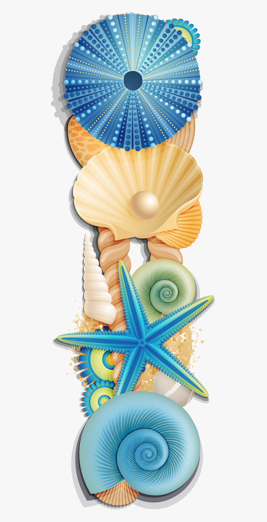 Seashell Letter Clip Art, HD Png Download
