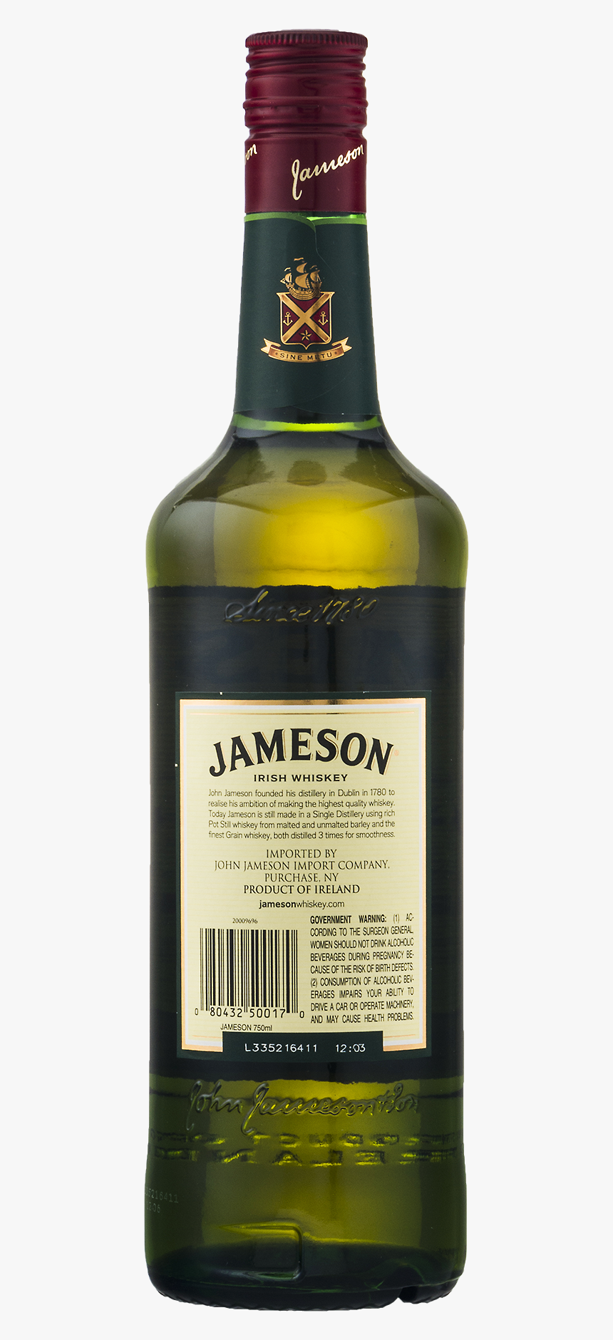 Jameson Irish Whiskey, HD Png Download