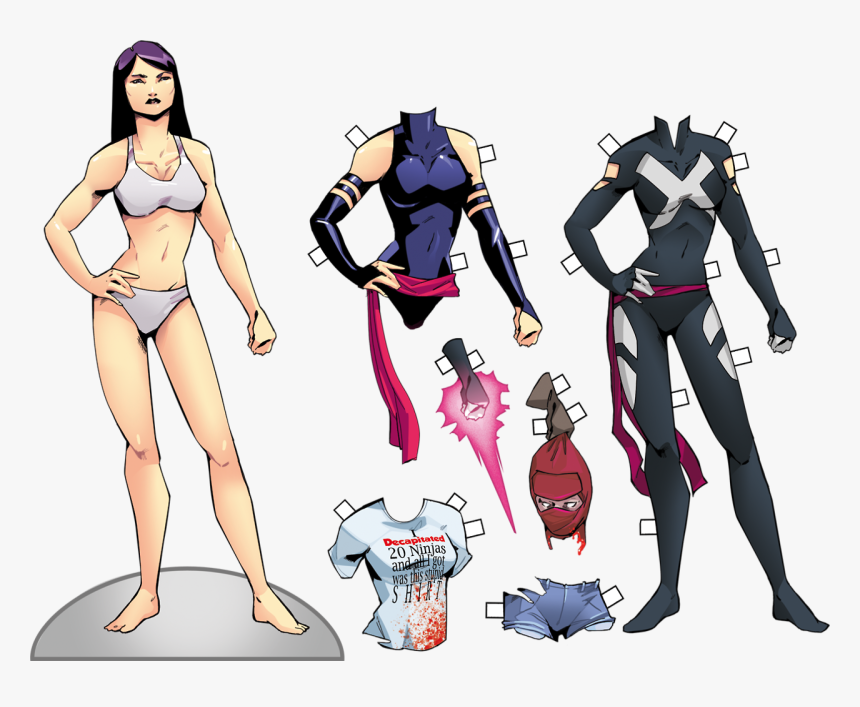 X Men Paper Doll, HD Png Download