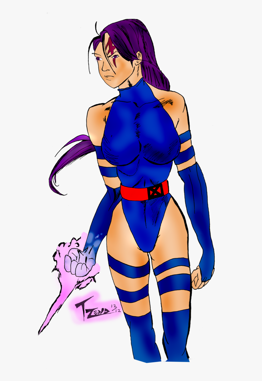 Clip Art Psylocke Comics - Cartoon, HD Png Download