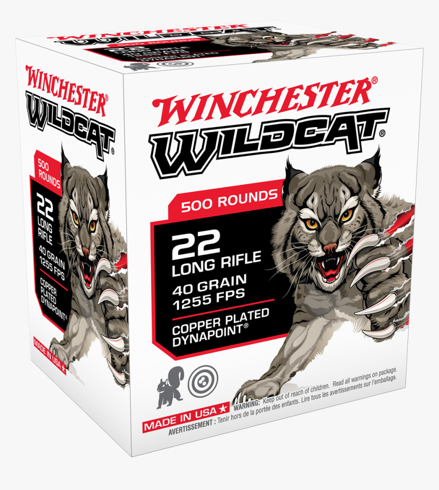 Ww22lrb Box Image - Winchester Wildcat 22 Ammo, HD Png Download