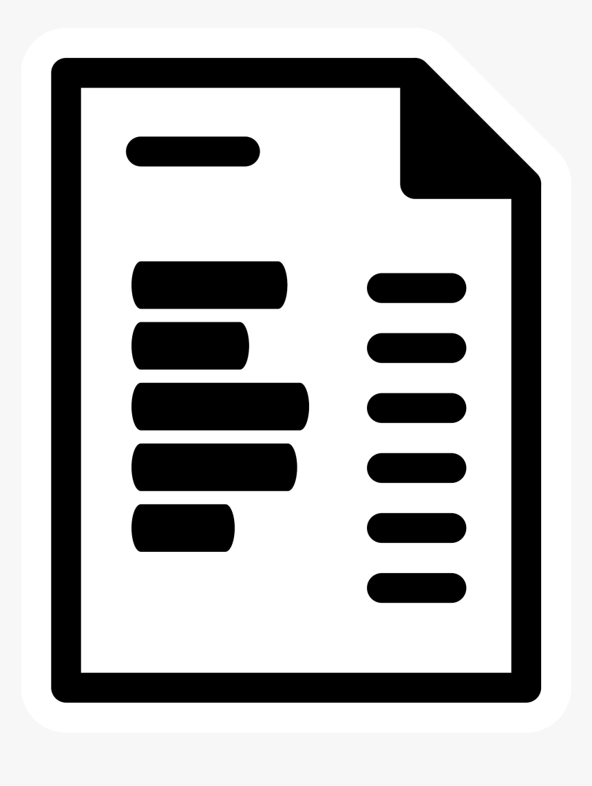 Facebook Clipart Template - Invoice Black And White, HD Png Download