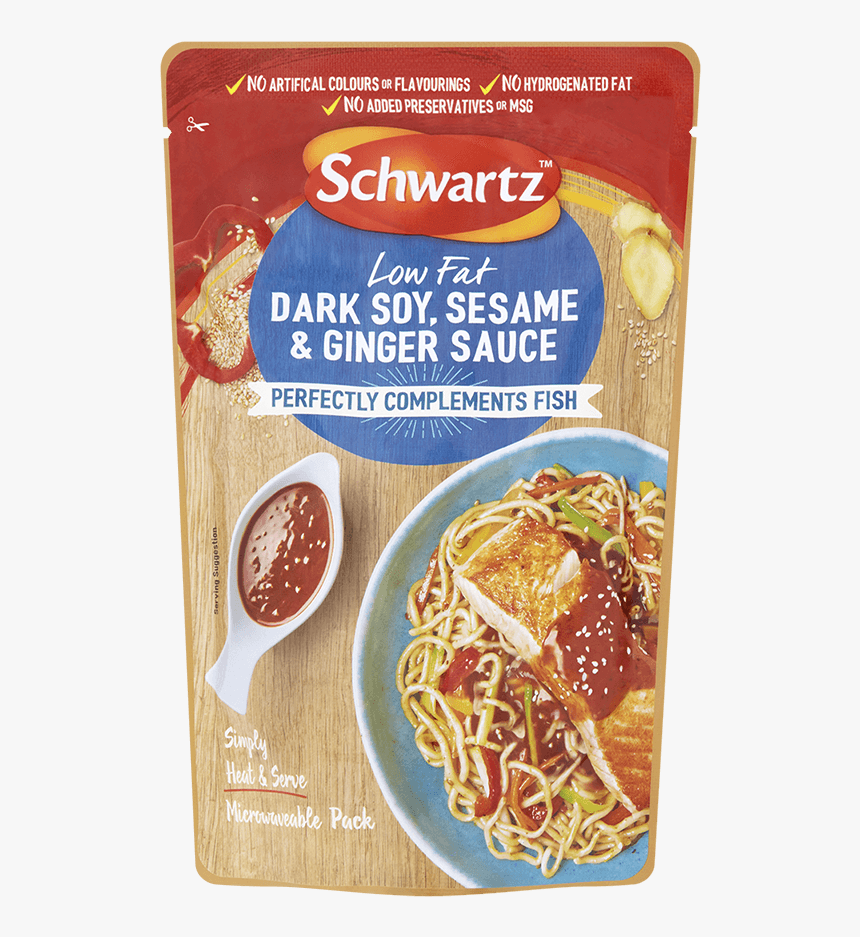 Soy Sesame Ginger - Schwartz Sauces For Fish, HD Png Download