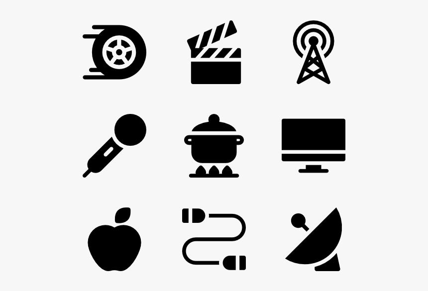 Television - Address Phone Email Icons Png, Transparent Png