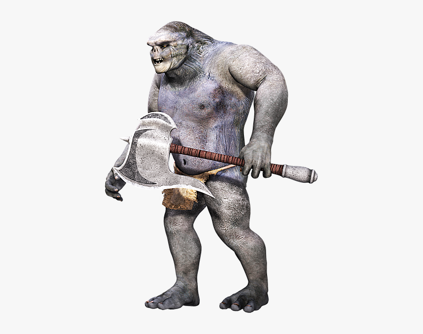 Creature, Primitive, Fantasy, Weapon, Troll, 3d, Png - Fantasy Troll Png, Transparent Png
