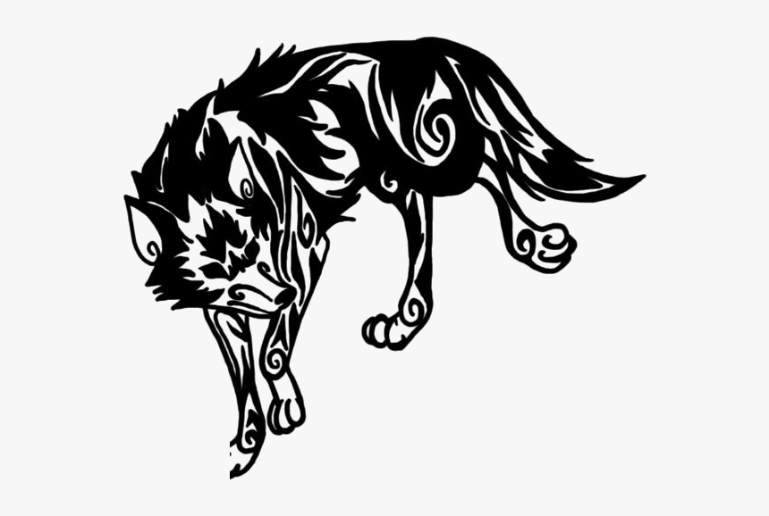 Indian Wolf Png Hd Image, Transparent Indian Wolf Clipart - Transparent Tribal Wolf Png, Png Download