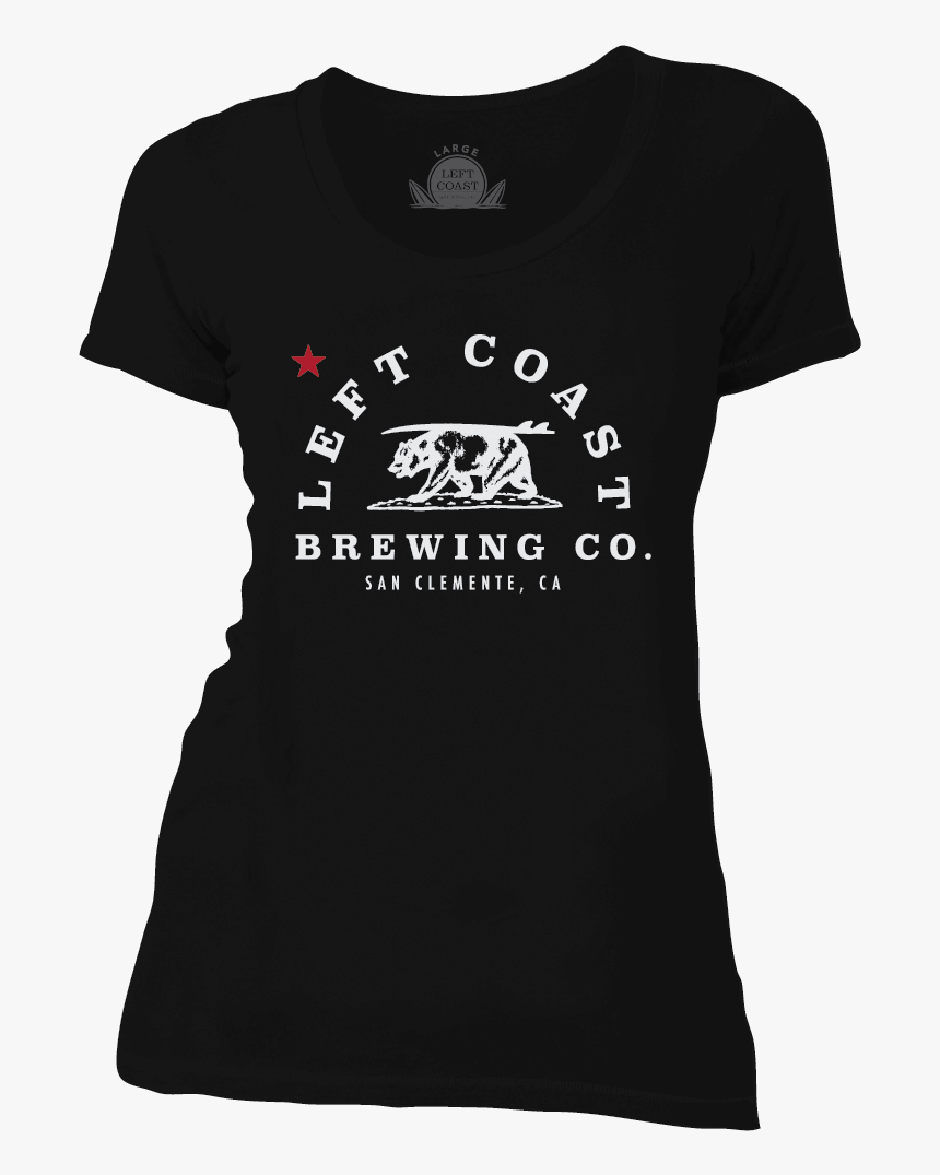 Left Coast Womens Bear And Board Black Shirt - Team Black Sheep T Shirt, HD Png Download