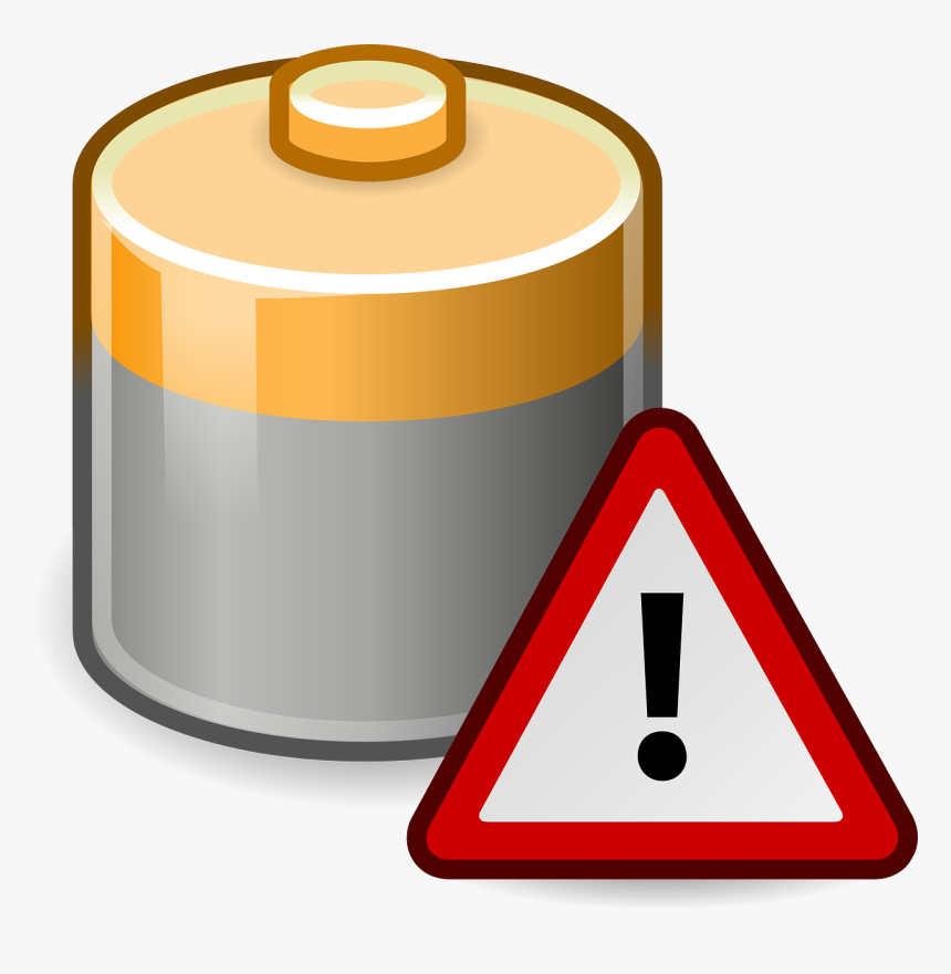 Battery, Warning, Low Energy, Energy, Low Battery - Energy On Low, HD Png Download