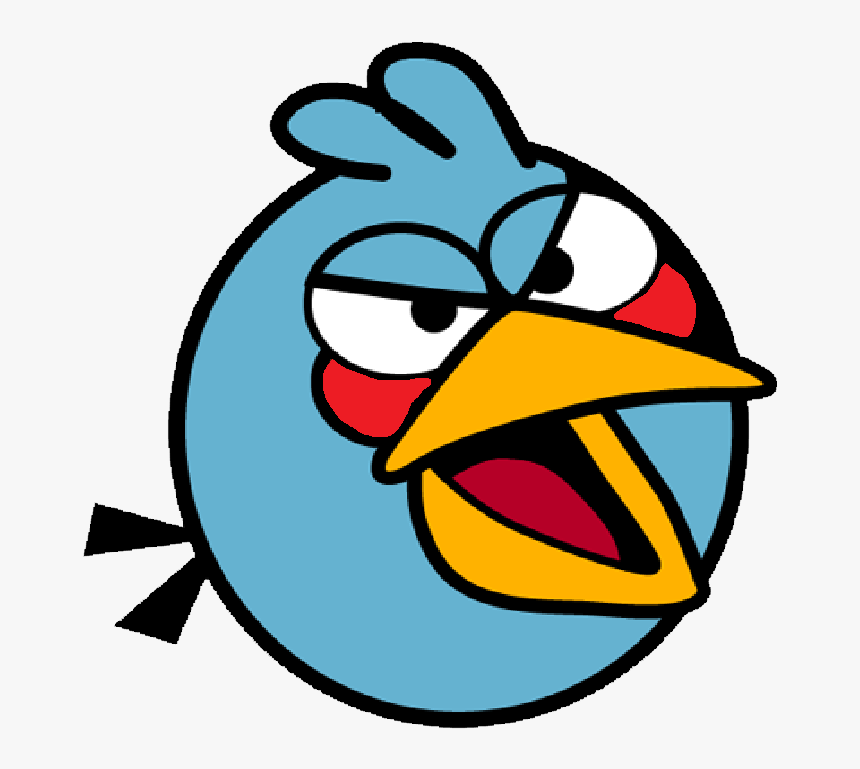 Mighty Blue Bird - Easy Drawings Angry Birds, HD Png Download