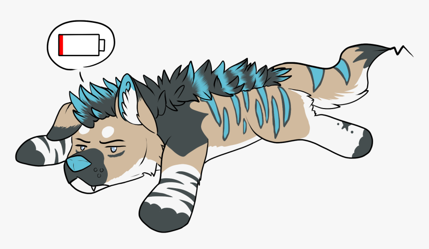 Still Stuck In Low Battery - Cartoon, HD Png Download