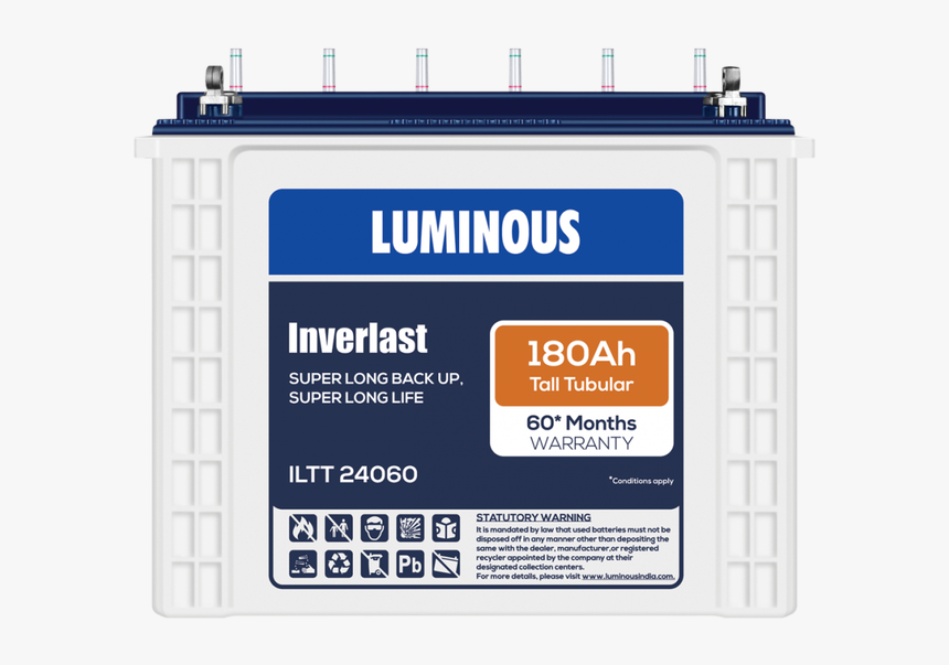 Luminous 180ah Battery Price, HD Png Download