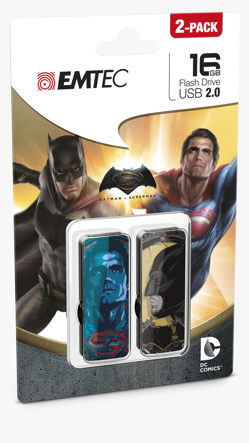 M700 Bvs Superman 2 Pack Cardboard - Batman Vs Superman 16gb, HD Png Download