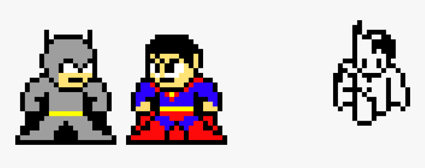 Pixel Art Batman Vs Superman, HD Png Download