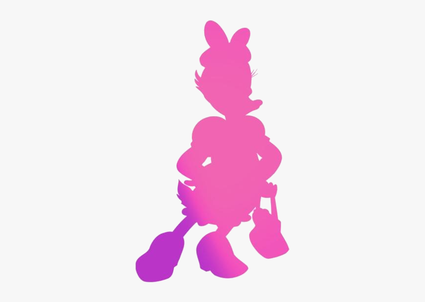 Transparent Daisy Duck Lady Silhouette Png - Illustration, Png Download