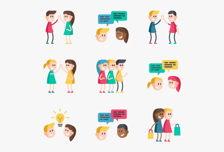 Friendship - Flat Icon Friendship, HD Png Download