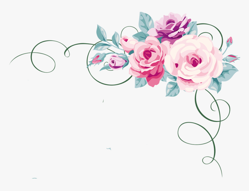 Calligraphic Decorative Elements Flowers, HD Png Download
