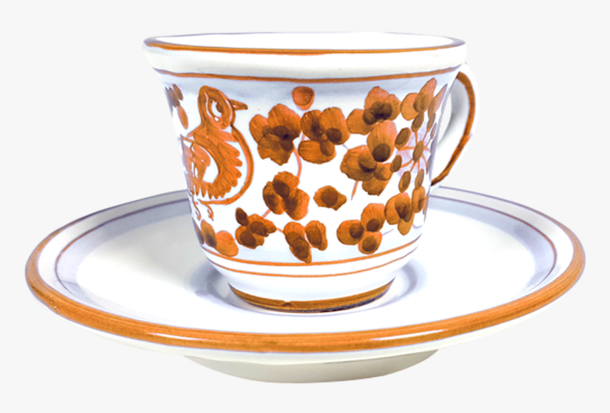 Espresso Cup And Saucer Arabesco Brown - Saucer, HD Png Download