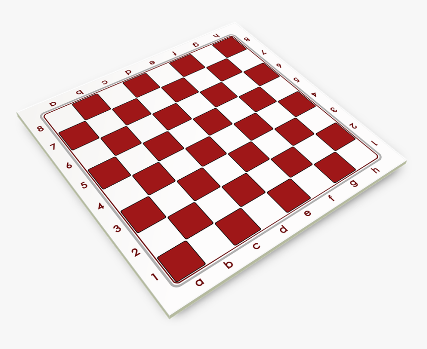 Chess, Chess Board, Board, Red, Game, White Sport - Paper Chess Board, HD Png Download