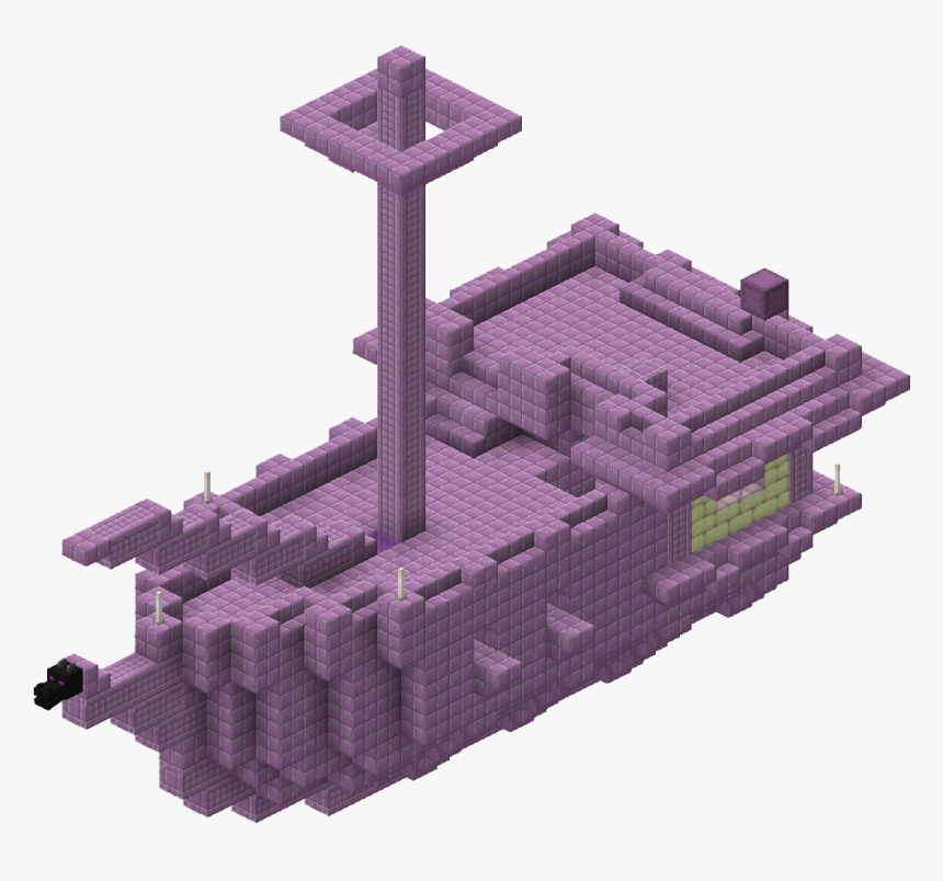 Minecraft End City Ship, HD Png Download , Transparent Png Image PNGitem