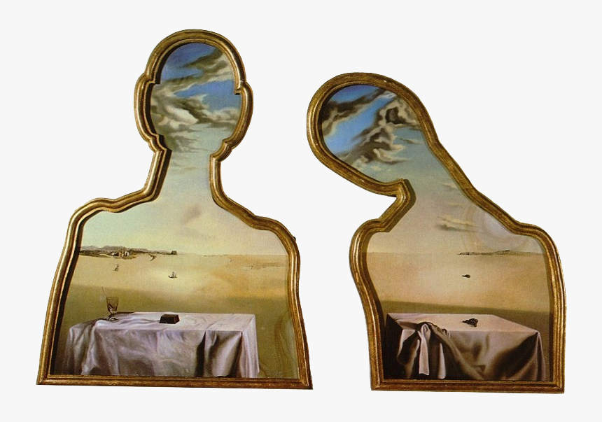 Salvador Dali Couple With Their Heads, HD Png Download