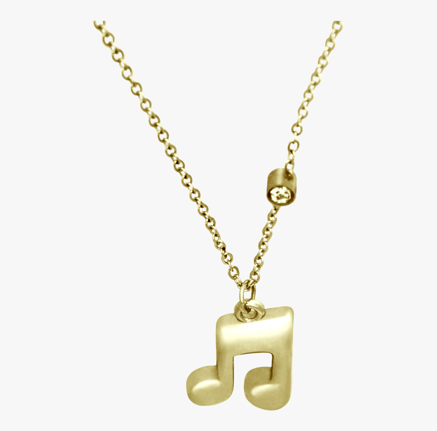 Nota Musical Dorada - Locket, HD Png Download