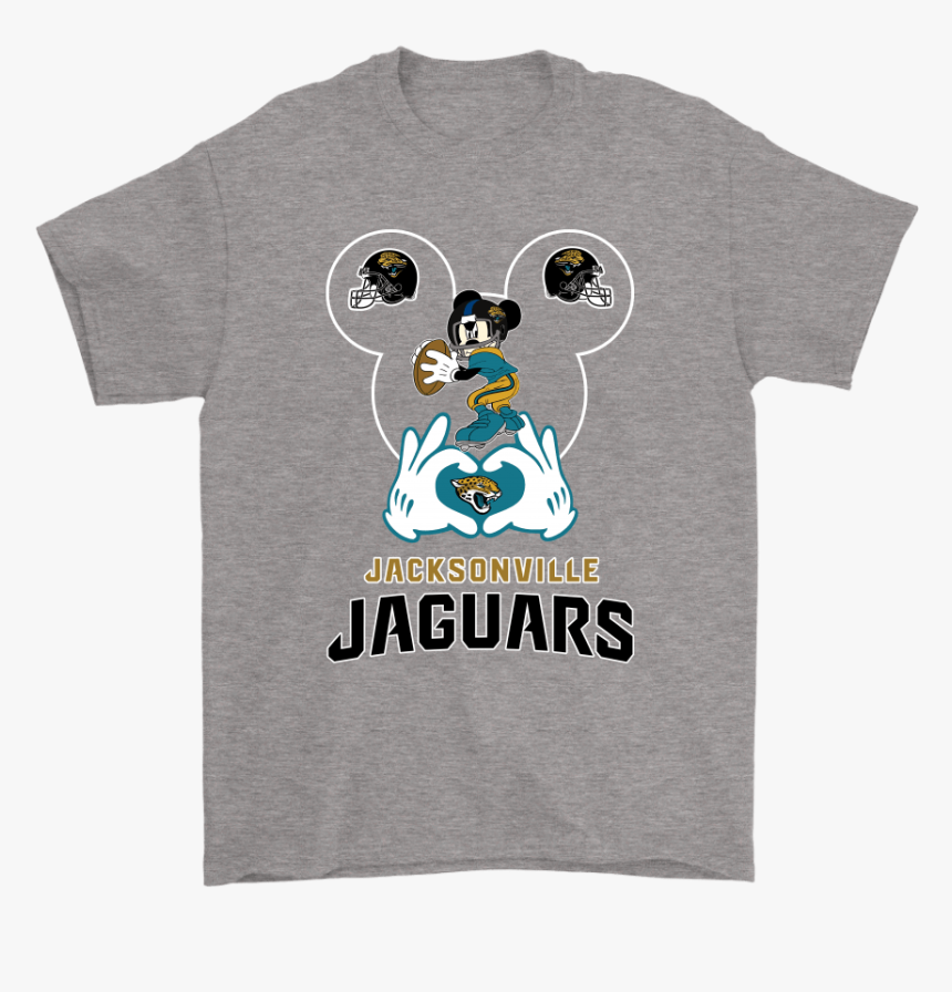 I Love The Jaguars Mickey Mouse Jacksonville Jaguars - Jurassic Park Anniversary Logo 25th, HD Png Download