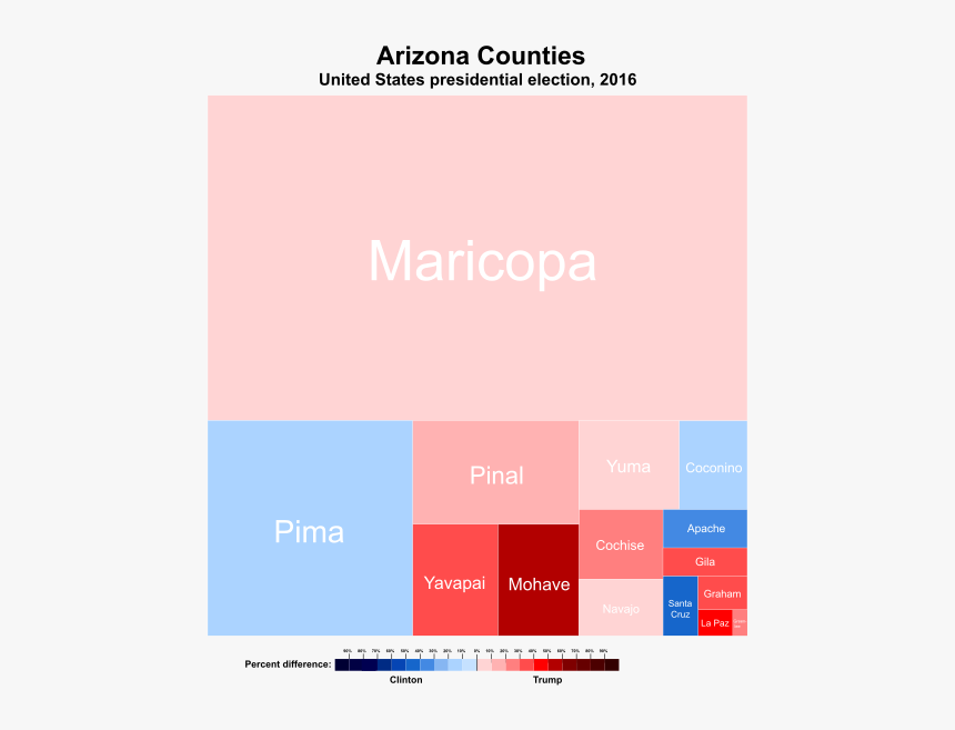United States Presidential Election In Arizona, - Kansas 2016 Election Results, HD Png Download