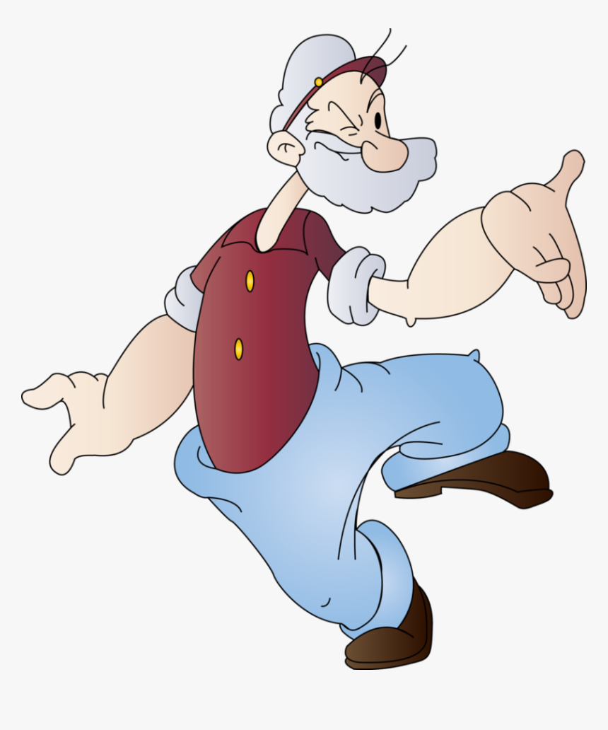 Popeye - Cartoon - Cartoon, HD Png Download