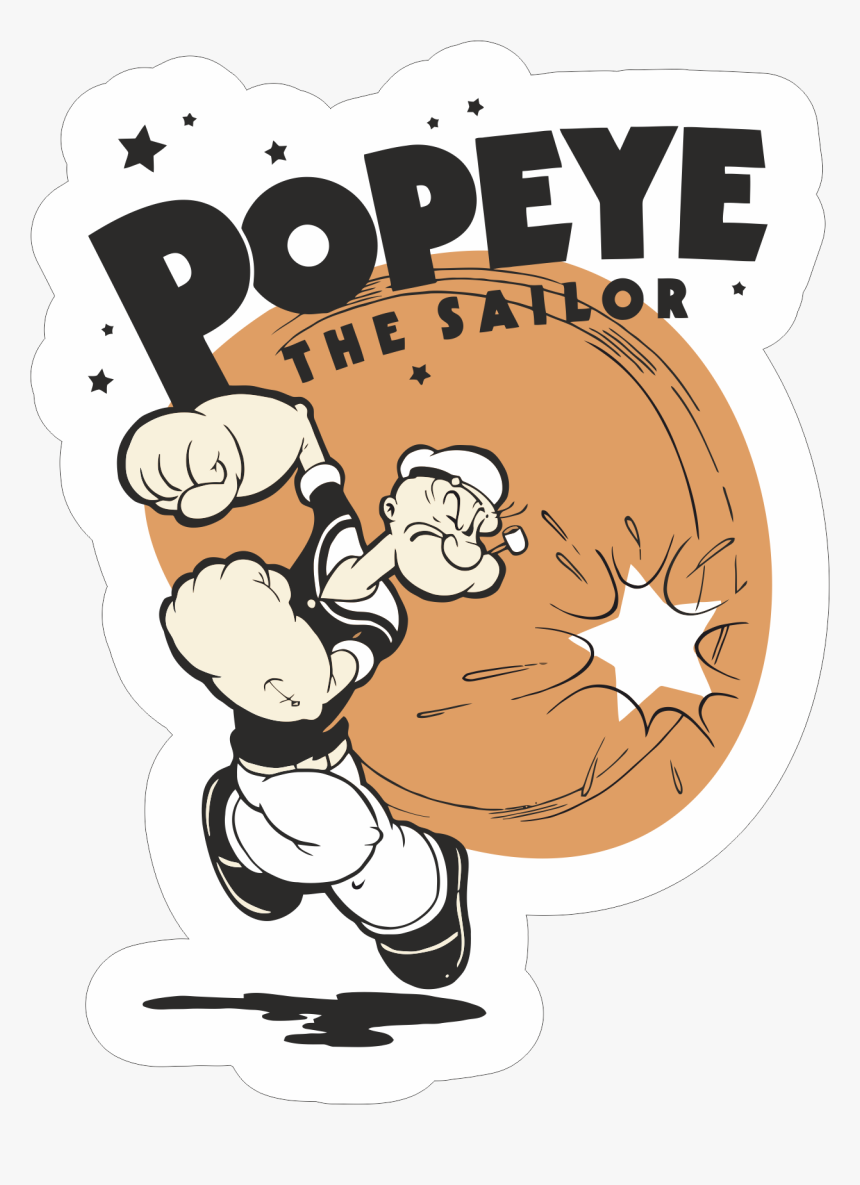 Popeye The Sailor Sticker, HD Png Download