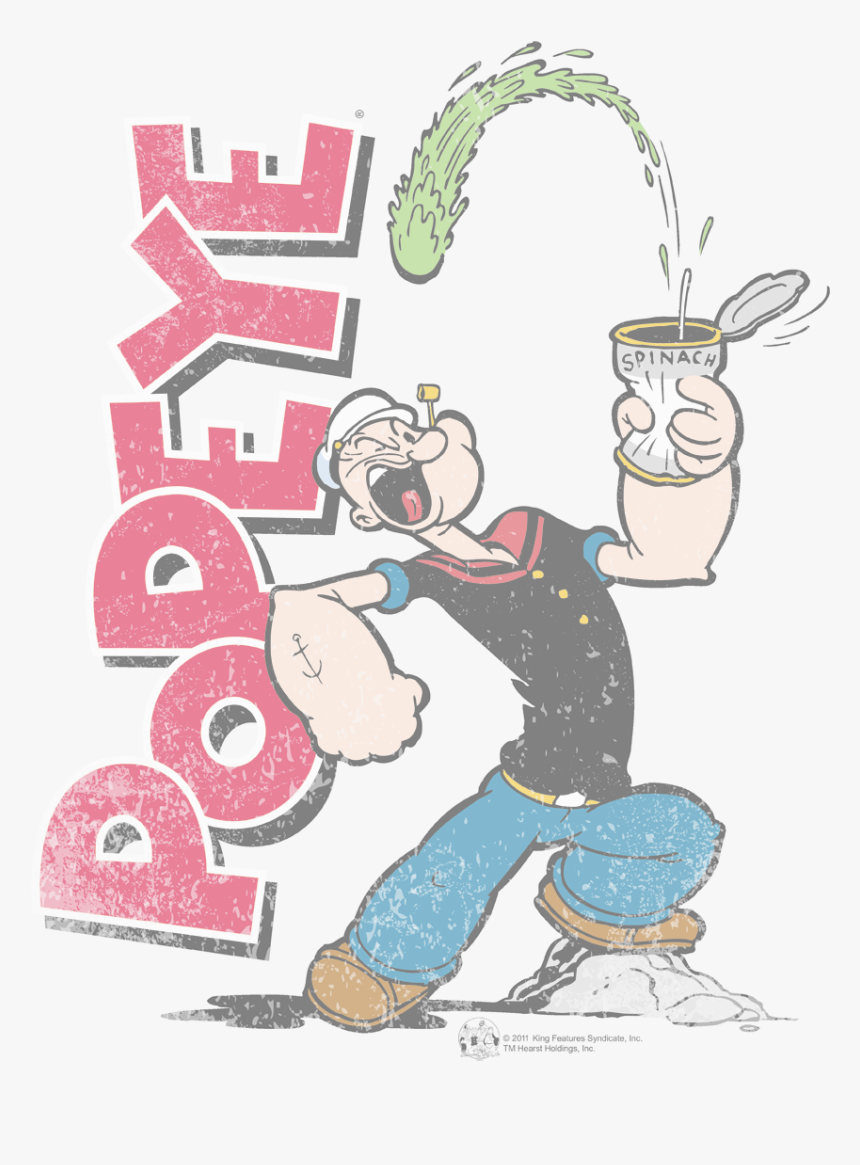 Popeye Spinach Power Youth Hoodie - Popeye The Sailor Man Png, Transparent Png