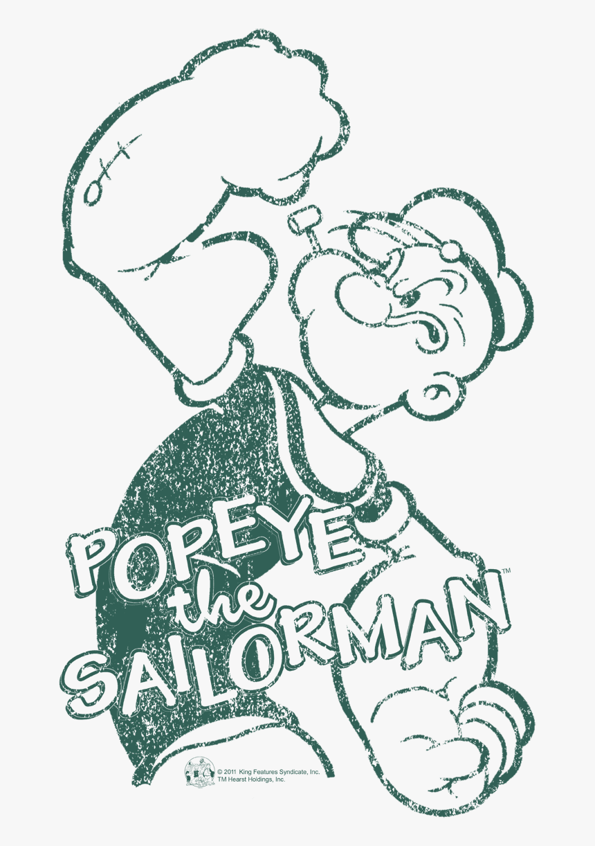 Popeye Spinach Strong Women S T-shirt - Doodle, HD Png Download