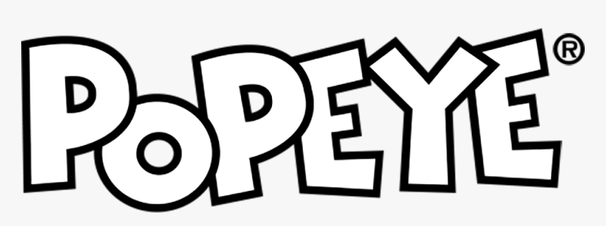 Popeye Logo Black And White , Png Download - Popeye Logo Black And White, Transparent Png