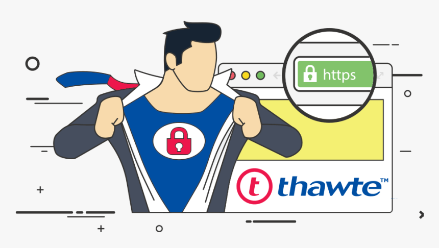 Jpg Transparent Download Certificate Clipart Incorporation - Secured By Thawte, HD Png Download