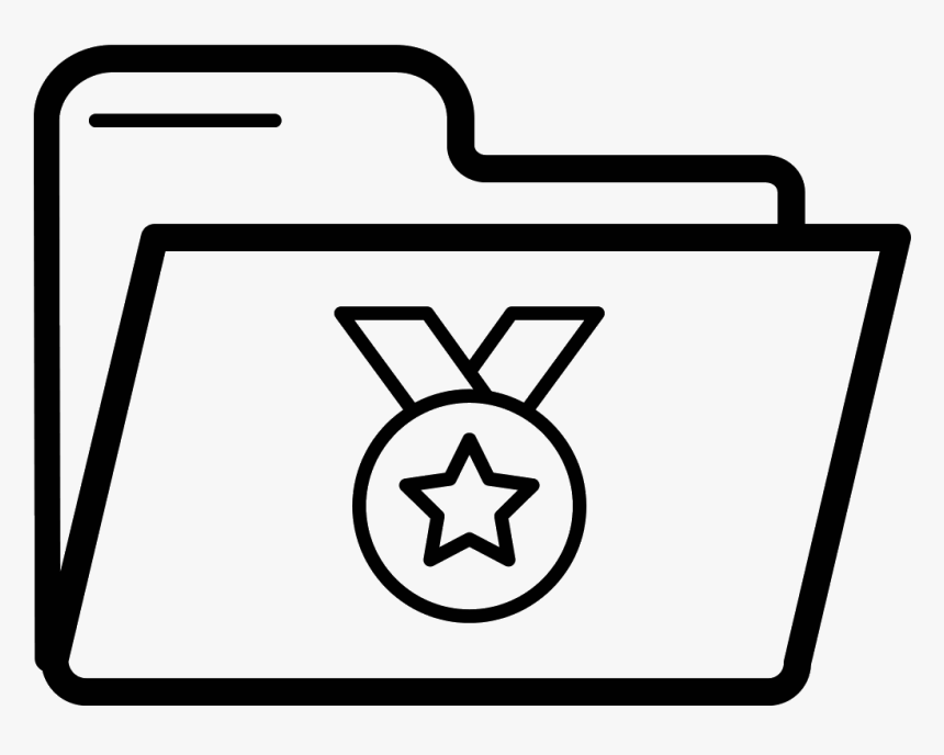Medal And Certificate Folder Icon - Super Stars, HD Png Download