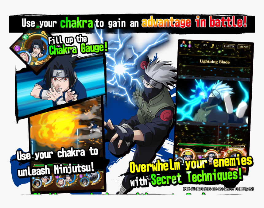 Naruto Shippuden Ultimate Ninja Blazing Launched In Naruto Blazing Secret Jutsu, HD Png