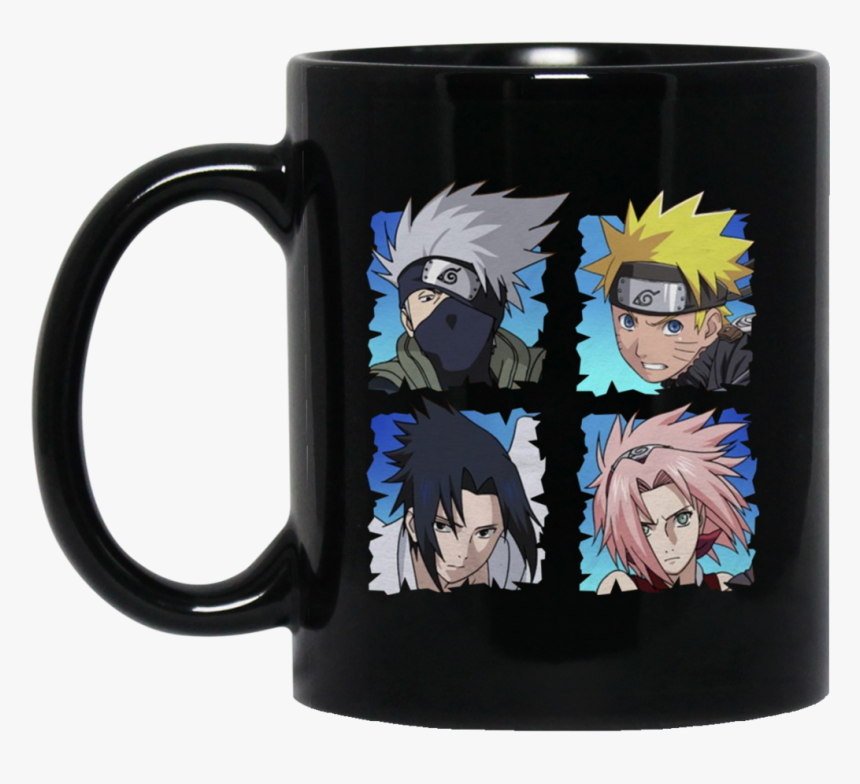 Naruto Shippuden 4 Heads Black Mugs Bm11oz 11 Oz - K Pop Mugs, HD Png Download