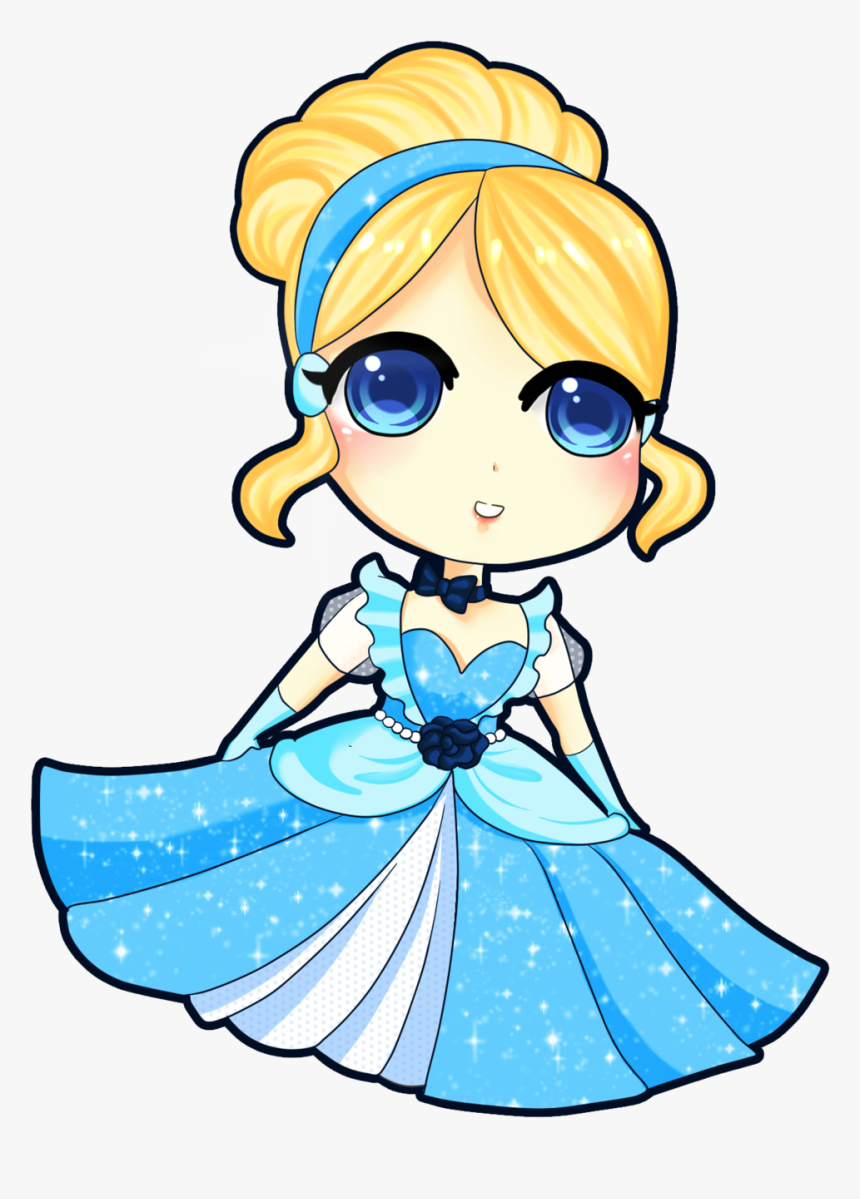 Chibi Cinderella By Rinadon - Cinderella Chibi, HD Png Download